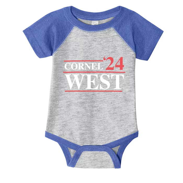 Cornel West For President Cornel West 2024 Infant Baby Jersey Bodysuit