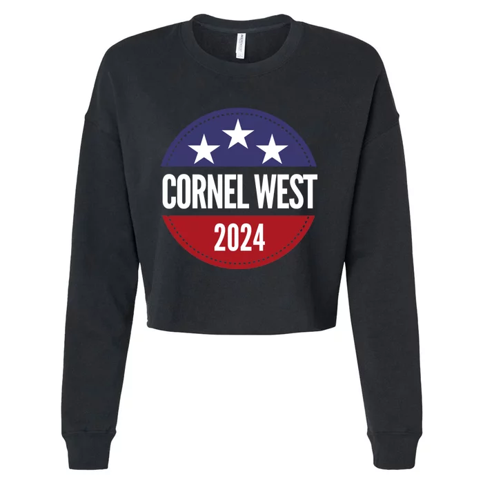 Cornel West For President Cornel West 2024 Cropped Pullover Crew