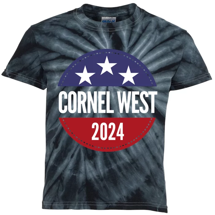 Cornel West For President Cornel West 2024 Kids Tie-Dye T-Shirt