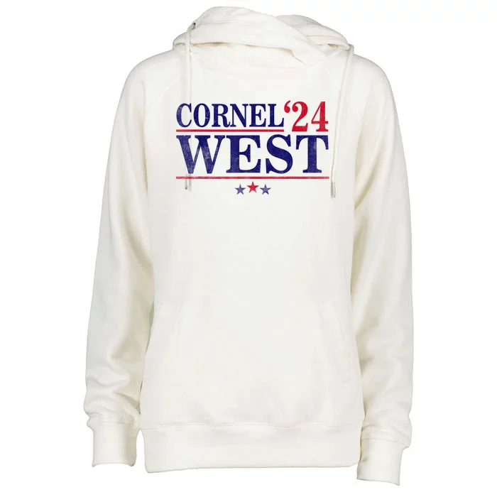 Cornel West For President Potus 2024 Womens Funnel Neck Pullover Hood