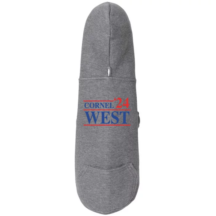 Cornel West For President Cornel West 2024 Doggie 3-End Fleece Hoodie