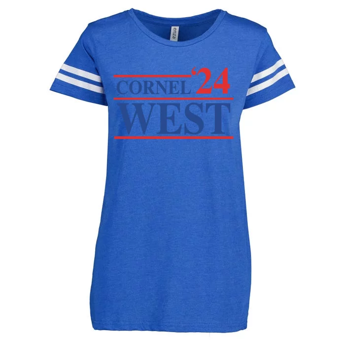 Cornel West For President Cornel West 2024 Enza Ladies Jersey Football T-Shirt