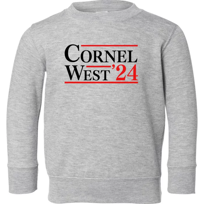 Cornel West For President 2024 Cornel West 2024 Toddler Sweatshirt