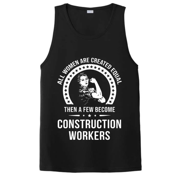 Construction Worker For Women Construction Worker Performance Tank