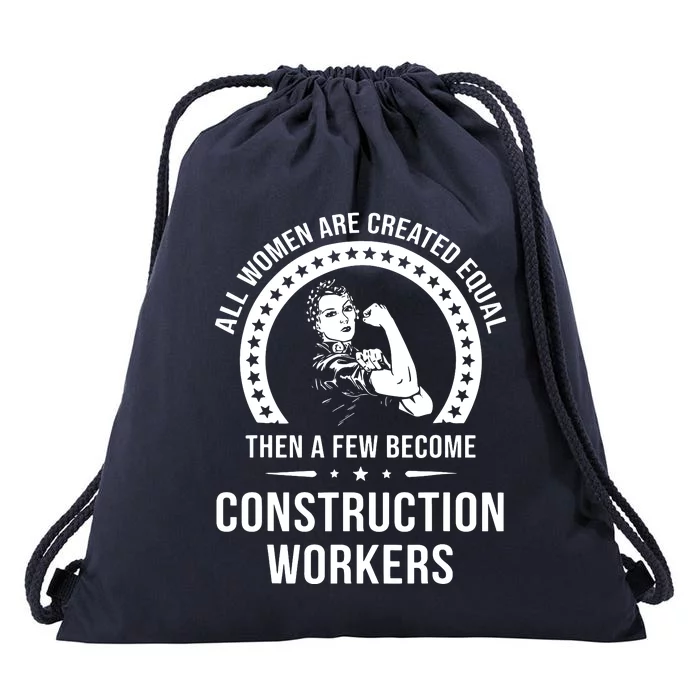 Construction Worker For Women Construction Worker Drawstring Bag