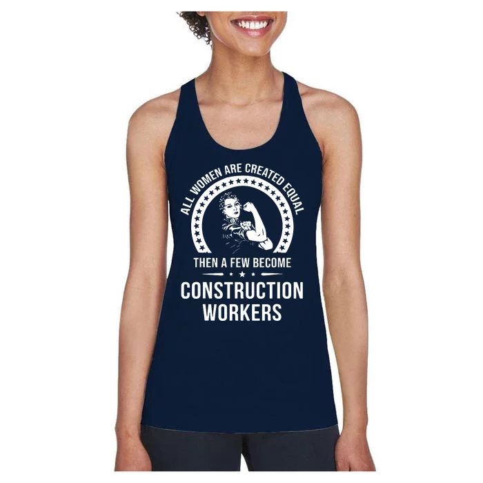 Construction Worker For Women Construction Worker Women's Racerback Tank