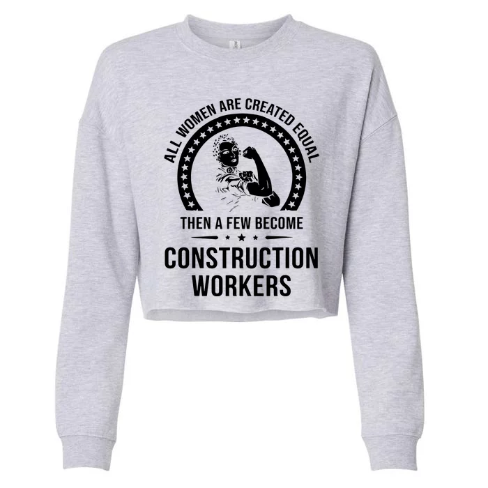 Construction Worker For Women Construction Worker Cropped Pullover Crew