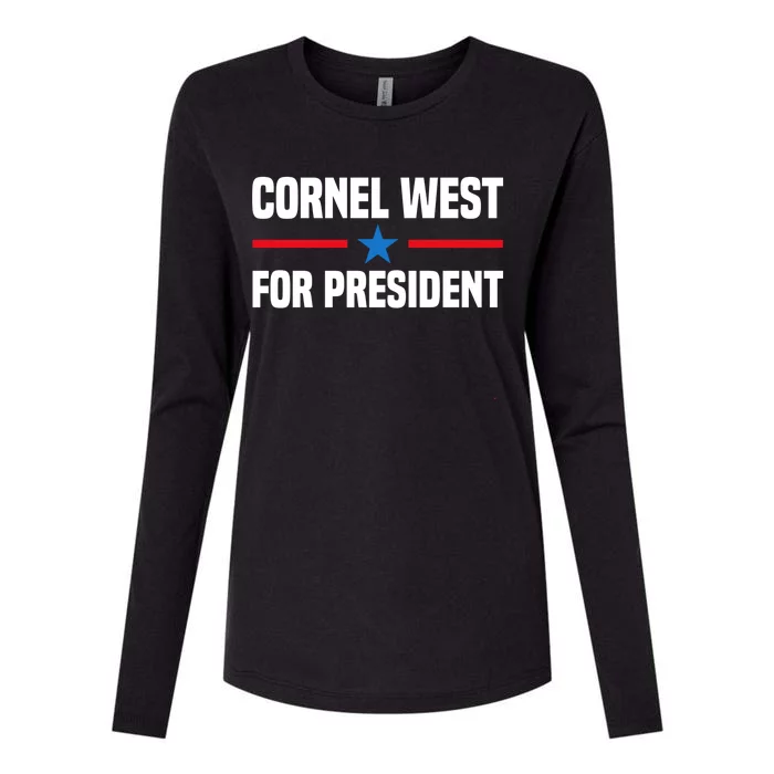 Cornel West For President 2024 Cornel West 2024 Womens Cotton Relaxed Long Sleeve T-Shirt