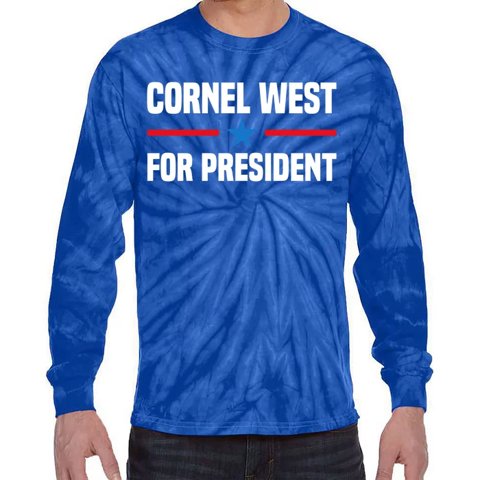 Cornel West For President 2024 Cornel West 2024 Tie-Dye Long Sleeve Shirt