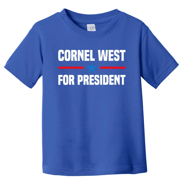 Cornel West For President 2024 Cornel West 2024 Toddler T-Shirt