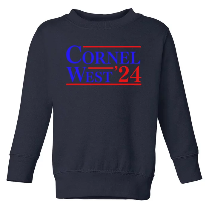 Cornel West For President 2024 Cornel West 2024 Toddler Sweatshirt