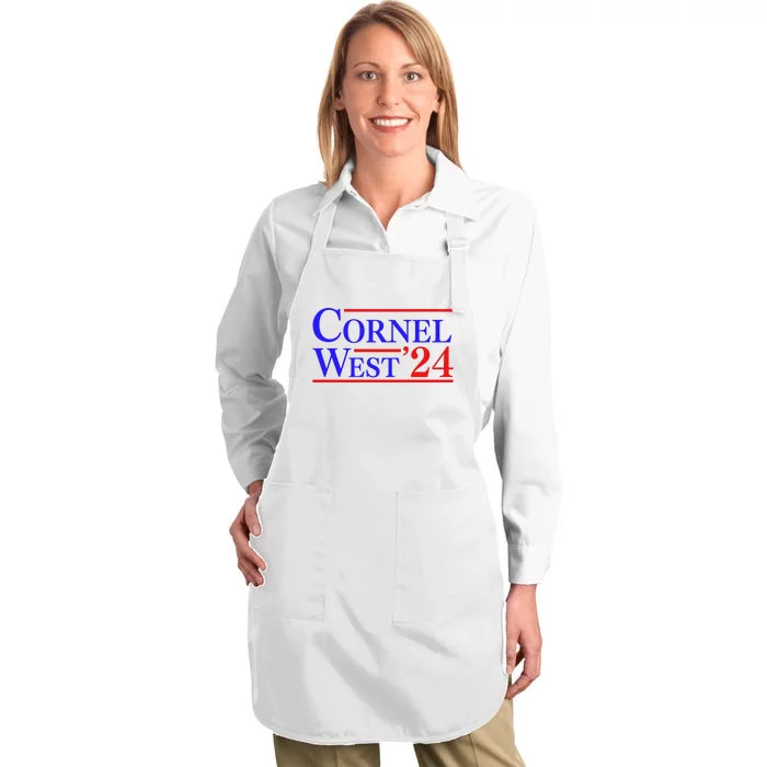 Cornel West For President 2024 Cornel West 2024 Full-Length Apron With Pocket