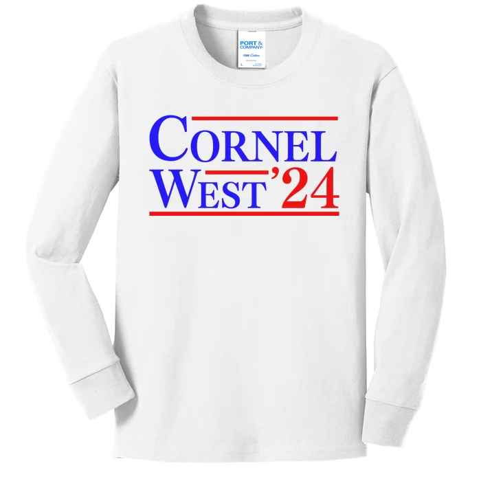 Cornel West For President 2024 Cornel West 2024 Kids Long Sleeve Shirt