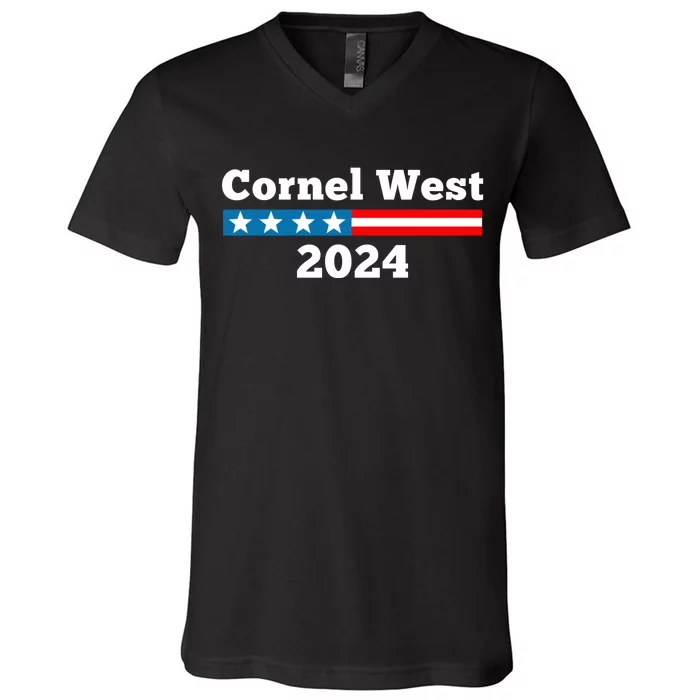 Cornel West For President 2024 Cornel West 2024 V-Neck T-Shirt