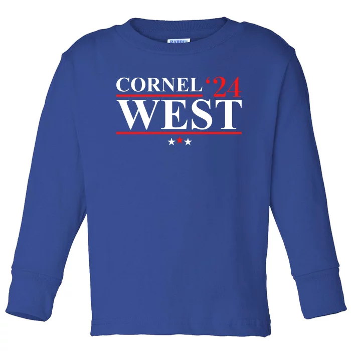 Cornel West For President 2024 Cornel West 2024 Toddler Long Sleeve Shirt