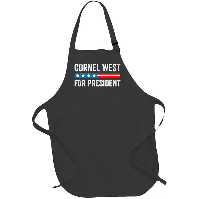 Cornel West For President 2024 Cornel West 2024 Full-Length Apron With Pocket