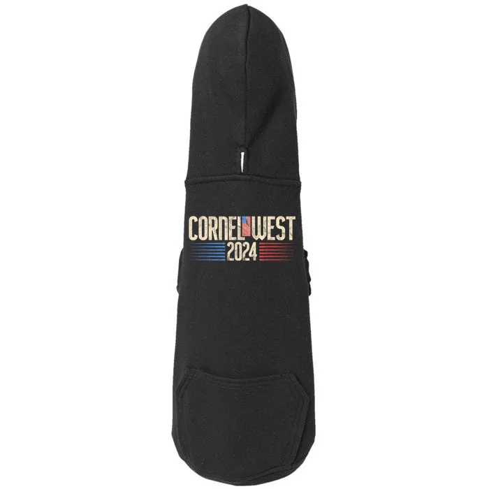 Cornel West For President Cornel West 2024 Doggie 3-End Fleece Hoodie