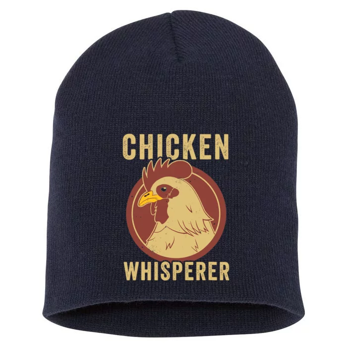 Chicken Whisperer Funny Chicken Lover Chicken Farmer Short Acrylic Beanie