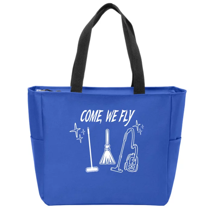 Come We Fly Halloween Gift Zip Tote Bag