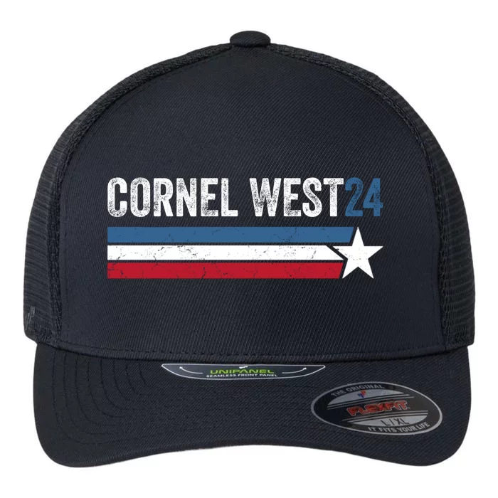 Cornel West For President 2024 Cornel West 2024 Flexfit Unipanel Trucker Cap