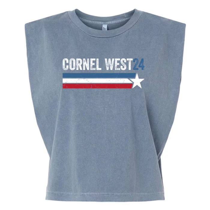 Cornel West For President 2024 Cornel West 2024 Garment-Dyed Women's Muscle Tee