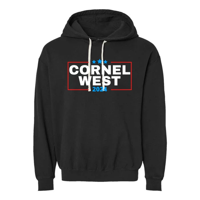 Cornel West For President 2024 Cornel West 2024 Garment-Dyed Fleece Hoodie