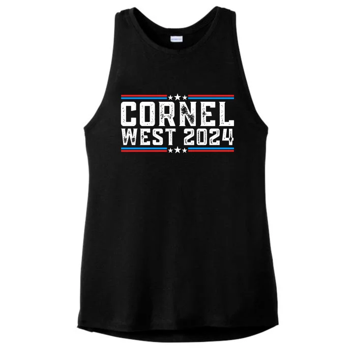 Cornel West For President 2024 Cornel West 2024 Ladies Tri-Blend Wicking Tank