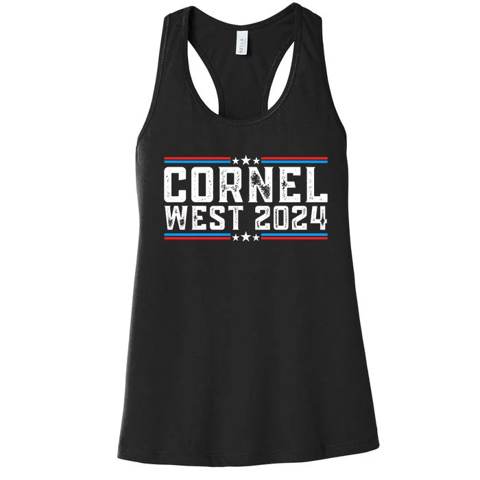 Cornel West For President 2024 Cornel West 2024 Women's Racerback Tank