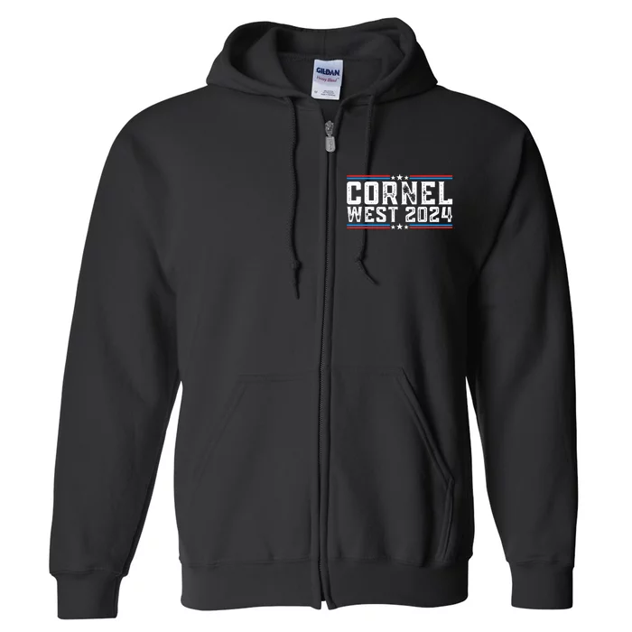 Cornel West For President 2024 Cornel West 2024 Full Zip Hoodie