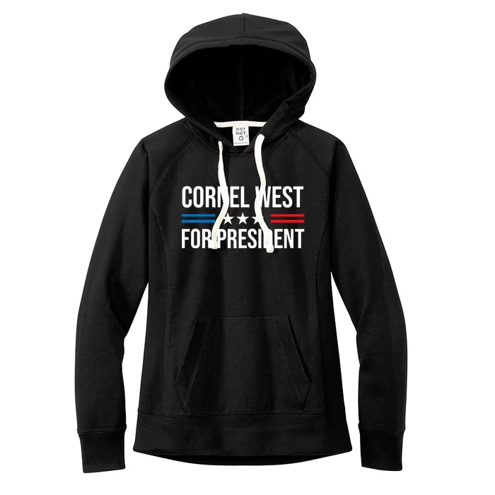 Cornel West For President 2024 Cornel West 2024 Women's Fleece Hoodie