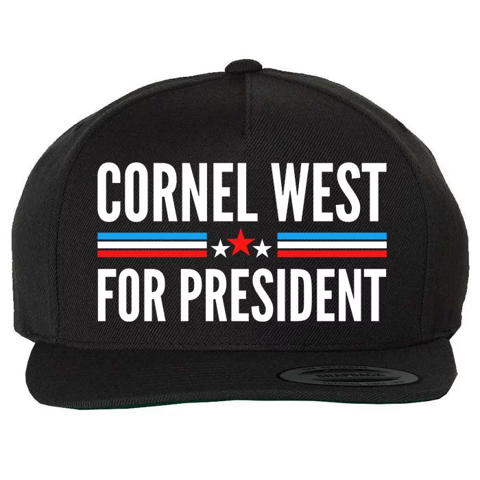 Cornel West For President 2024 Cornel West 2024 Wool Snapback Cap