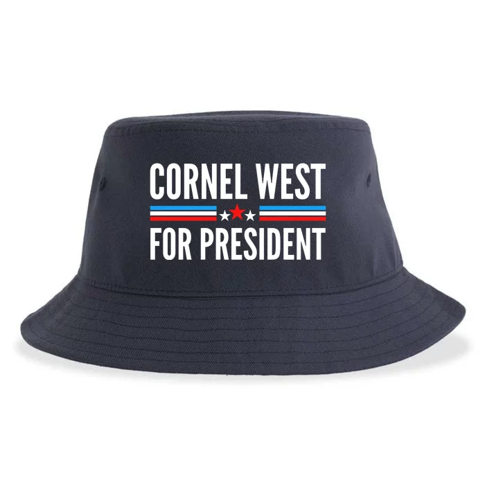 Cornel West For President 2024 Cornel West 2024 Sustainable Bucket Hat