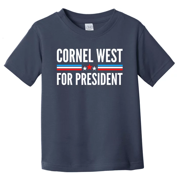 Cornel West For President 2024 Cornel West 2024 Toddler T-Shirt