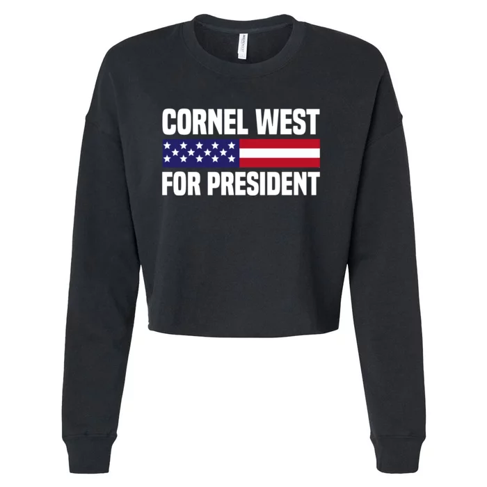 Cornel West For President 2024 Cornel West 2024 Cropped Pullover Crew