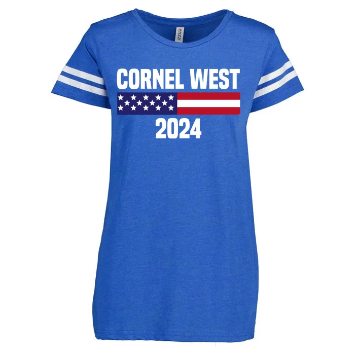 Cornel West For President 2024 Cornel West 2024 Enza Ladies Jersey Football T-Shirt