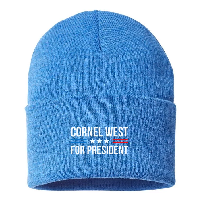 Cornel West For President 2024 Sustainable Knit Beanie