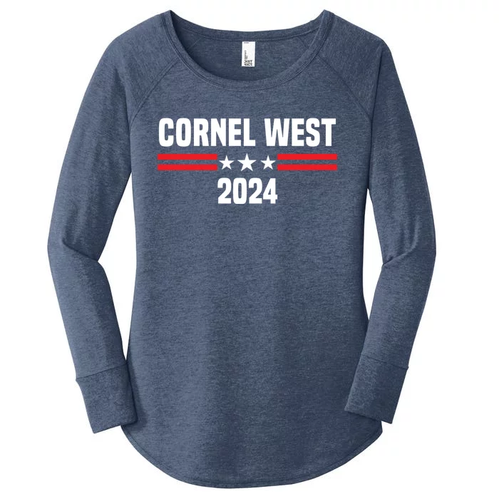 Cornel West For President 2024 Cornel West 2024 Women's Perfect Tri Tunic Long Sleeve Shirt