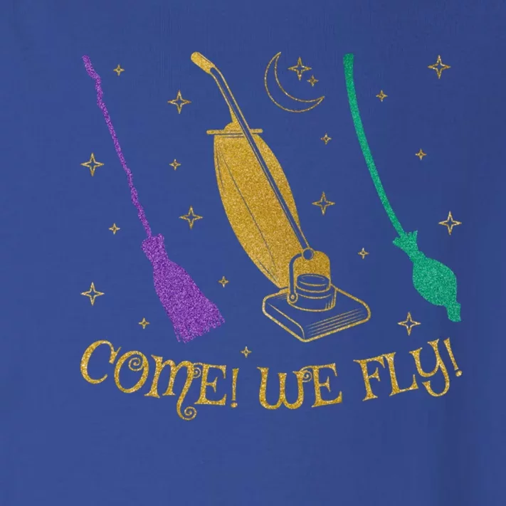 Come We Fly Halloween Costume Witch Mop Broom Vacuum Flying Gift Toddler Long Sleeve Shirt