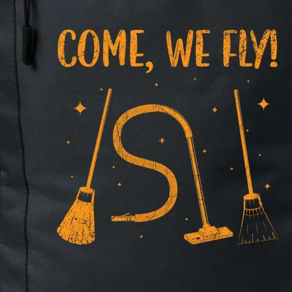 Come We Fly Halloween Costume Witch Mop Broom Vacuum Great Gift Daily Commute Backpack