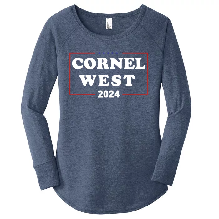 Cornel West For President 2024 Cornel West 2024 Women's Perfect Tri Tunic Long Sleeve Shirt