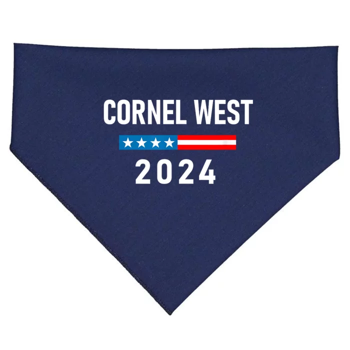 Cornel West For President 2024 USA-Made Doggie Bandana