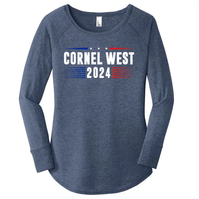 Cornel West For President 2024 Women's Perfect Tri Tunic Long Sleeve Shirt