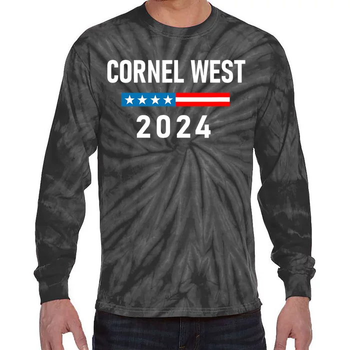 Cornel West For President Cornel West 2024 Tie-Dye Long Sleeve Shirt