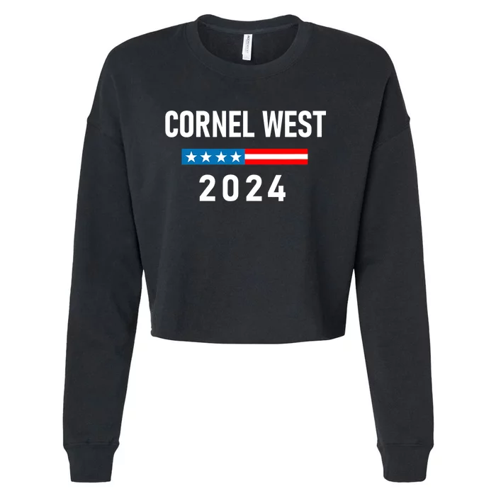 Cornel West For President Cornel West 2024 Cropped Pullover Crew