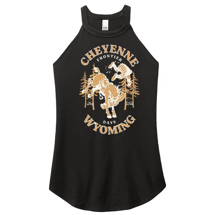 Cheyenne Wyoming Frontier Days Women’s Perfect Tri Rocker Tank