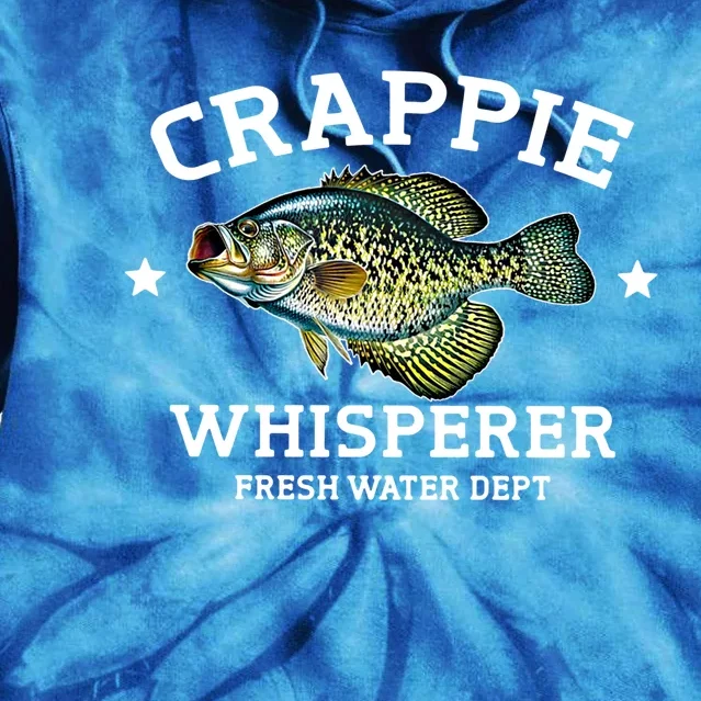 Crappie Whisperer Fresh Water Dept Funny Love Fishing Gift Tie Dye Hoodie