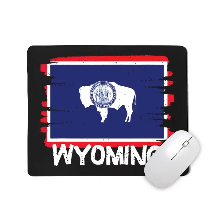 Cool Wyoming Flag Mousepad