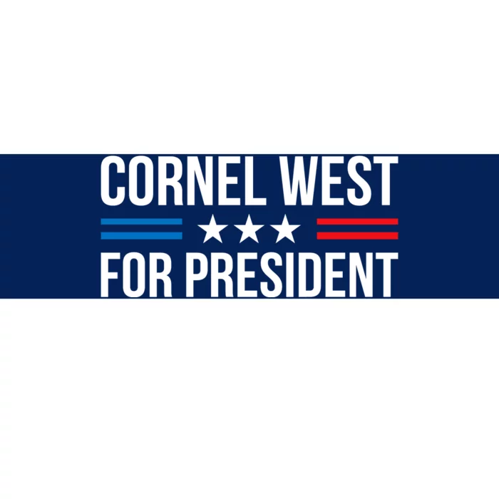 Cornel West For President 2024 Bumper Sticker