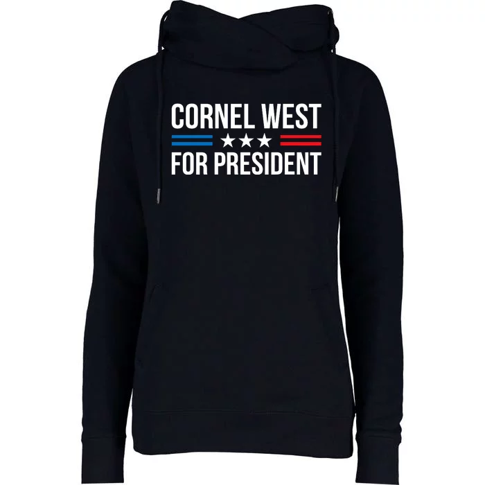 Cornel West For President 2024 Womens Funnel Neck Pullover Hood