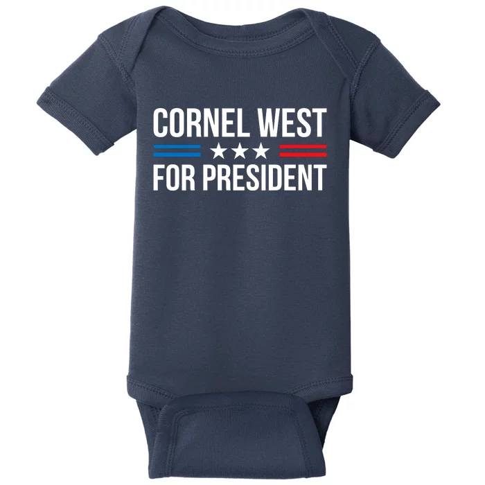 Cornel West For President 2024 Baby Bodysuit